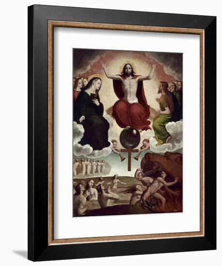 The Last Judgment, ca. 1545-Juan Correa de Vivar-Framed Giclee Print