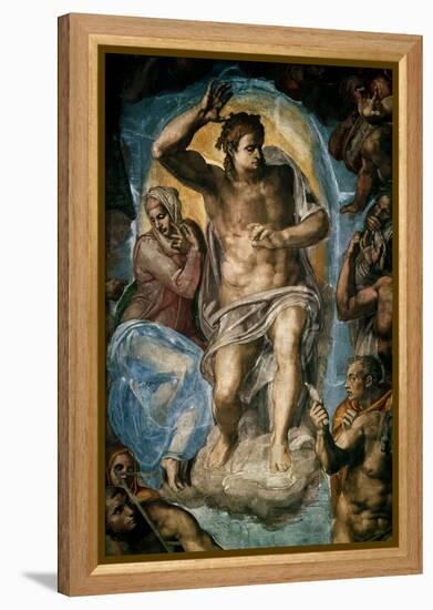 The Last Judgment (Detail)-Michelangelo-Framed Premier Image Canvas