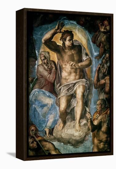 The Last Judgment (Detail)-Michelangelo-Framed Premier Image Canvas