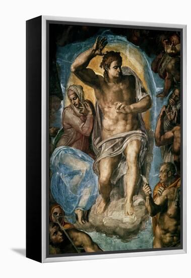 The Last Judgment (Detail)-Michelangelo-Framed Premier Image Canvas