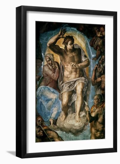 The Last Judgment (Detail)-Michelangelo-Framed Giclee Print