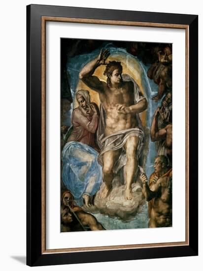 The Last Judgment (Detail)-Michelangelo-Framed Giclee Print