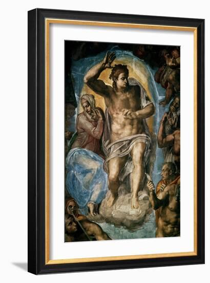 The Last Judgment (Detail)-Michelangelo-Framed Giclee Print