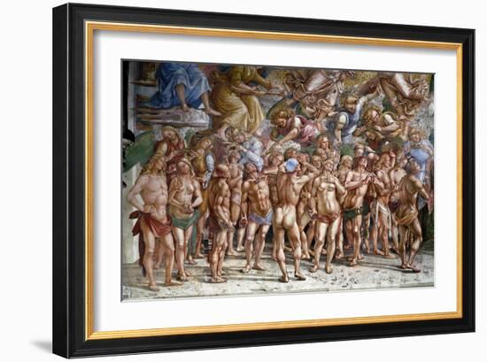 The Last Judgment: the Elected. Detail (Fresco, 1499-1502)-Luca Signorelli-Framed Giclee Print