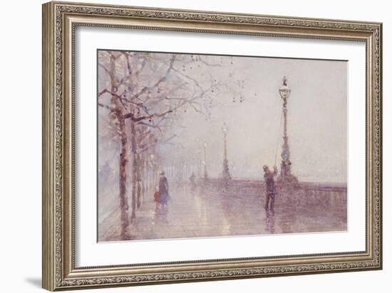 The Last Lamp, Thames Embankment, 1892-Rose Maynard Barton-Framed Giclee Print