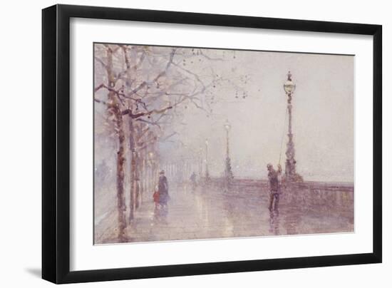 The Last Lamp, Thames Embankment, 1892-Rose Maynard Barton-Framed Giclee Print