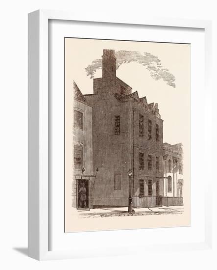 The Last London Residence of Sir Isaac Newton-null-Framed Giclee Print