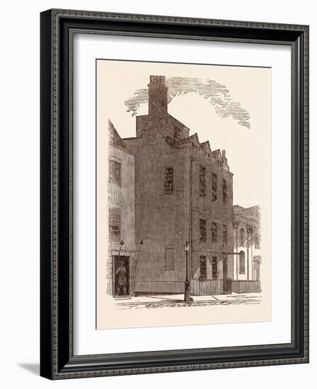 The Last London Residence of Sir Isaac Newton-null-Framed Giclee Print