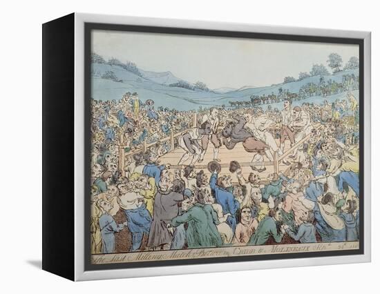 The Last Milling Match Between Cribb and Molineaux, September 28th 1811-Thomas Rowlandson-Framed Premier Image Canvas