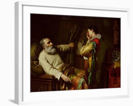 The Last Moments of Christopher Columbus-Claude Jacquand-Framed Giclee Print