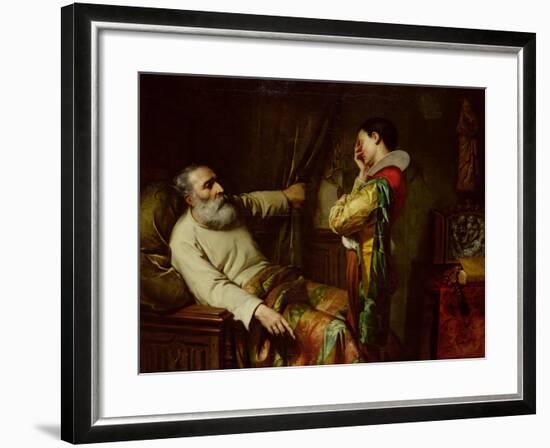 The Last Moments of Christopher Columbus-Claude Jacquand-Framed Giclee Print