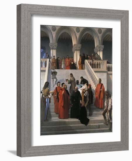 The Last Moments of Doge Marin Faliero-Francesco Hayez-Framed Giclee Print