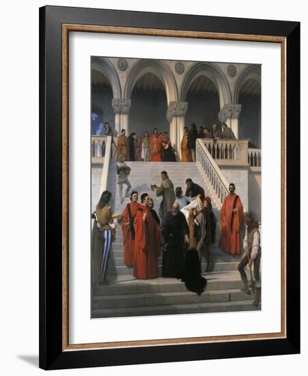 The Last Moments of Doge Marin Faliero-Francesco Hayez-Framed Giclee Print