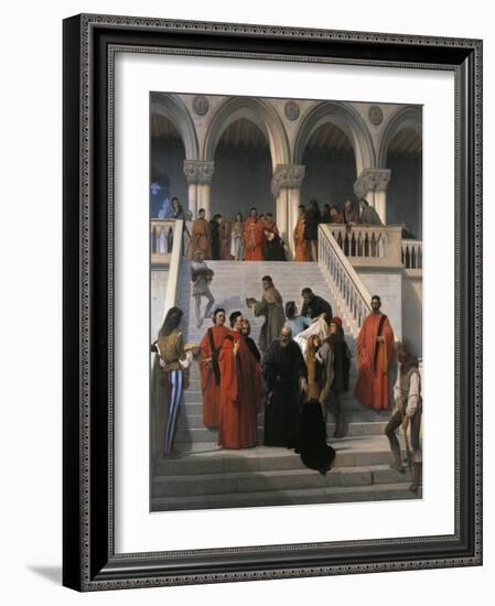 The Last Moments of Doge Marin Faliero-Francesco Hayez-Framed Giclee Print