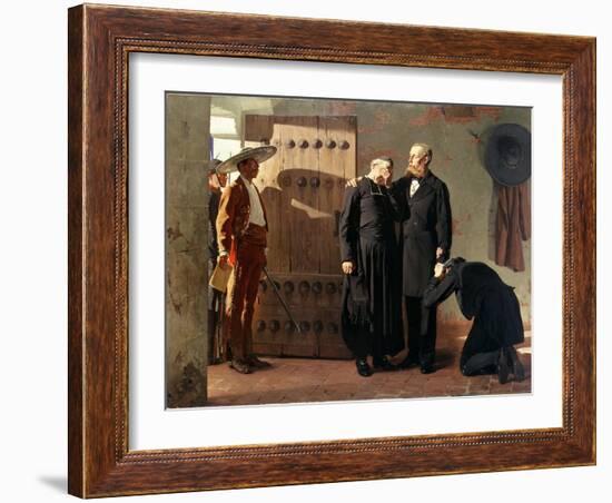 The Last Moments of Maximilian, 1882-Jean Paul Laurens-Framed Giclee Print