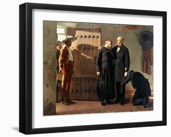 The Last Moments of Maximilian, 1882-Jean Paul Laurens-Framed Giclee Print