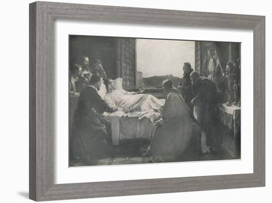 'The Last Moments of Raphael', 1866, (1917)-Henry Nelson O'Neil-Framed Giclee Print