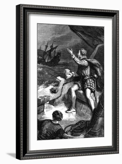 The Last Moments of Sir Humphrey Gilbert, 1583-null-Framed Giclee Print