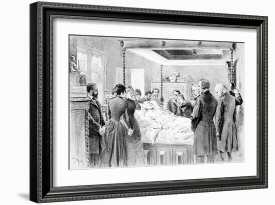 The Last Moments of Victor Hugo (1802-85) 22nd May 1885, Engraved by Adrien Marie (1848-91) 1885-Nadar-Framed Giclee Print