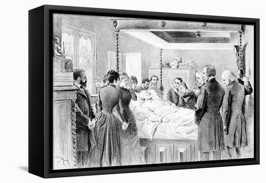 The Last Moments of Victor Hugo (1802-85) 22nd May 1885, Engraved by Adrien Marie (1848-91) 1885-Nadar-Framed Premier Image Canvas