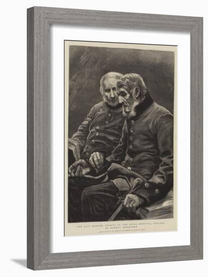 The Last Muster, Sunday at the Royal Hospital, Chelsea-Hubert von Herkomer-Framed Giclee Print