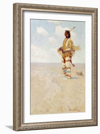 The Last of His Race (The Vanishing American), 1908-Frederic Remington-Framed Giclee Print
