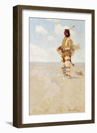 The Last of His Race (The Vanishing American), 1908-Frederic Remington-Framed Giclee Print