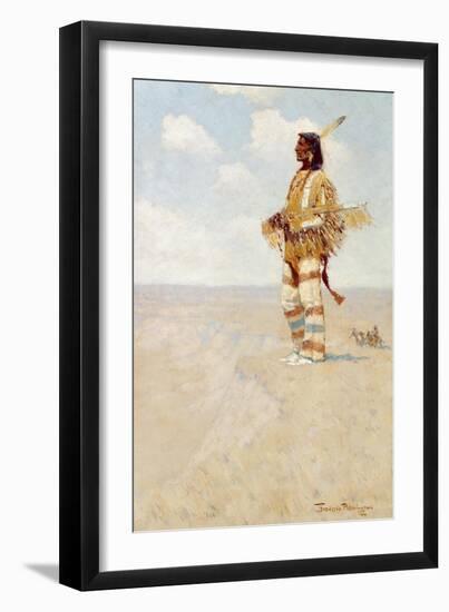 The Last of His Race (The Vanishing American), 1908-Frederic Remington-Framed Giclee Print