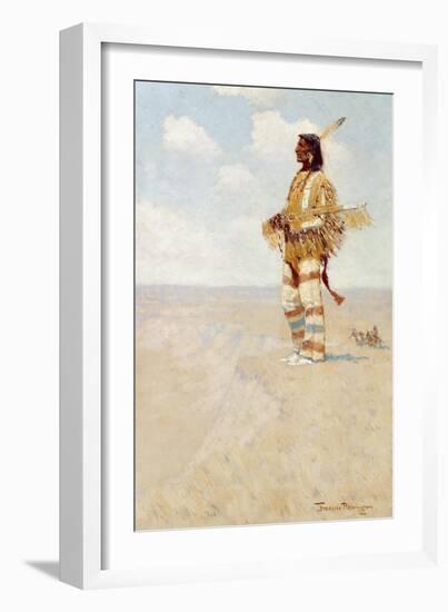 The Last of His Race (The Vanishing American), 1908-Frederic Remington-Framed Giclee Print