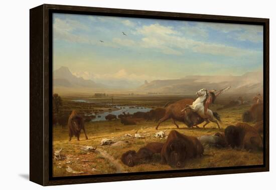 The Last of the Buffalo, 1888-Albert Bierstadt-Framed Stretched Canvas