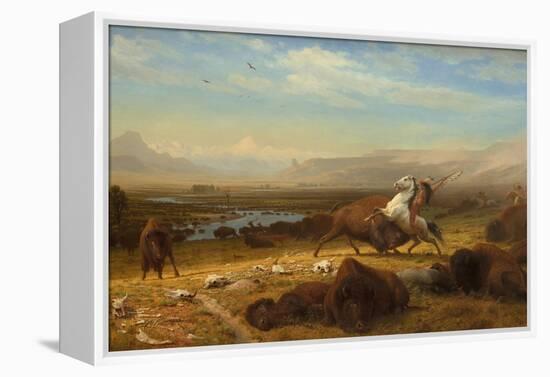 The Last of the Buffalo, 1888-Albert Bierstadt-Framed Stretched Canvas