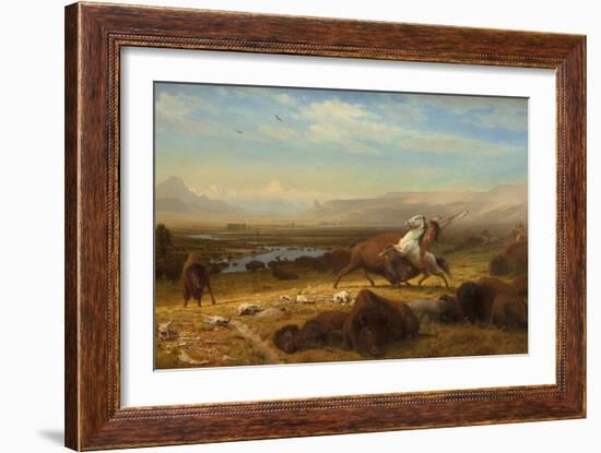 The Last of the Buffalo, 1888-Albert Bierstadt-Framed Art Print