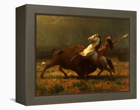 The Last of the Buffalo, C.1888-Albert Bierstadt-Framed Premier Image Canvas