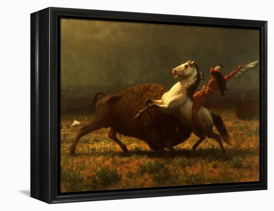 The Last of the Buffalo, C.1888-Albert Bierstadt-Framed Premier Image Canvas