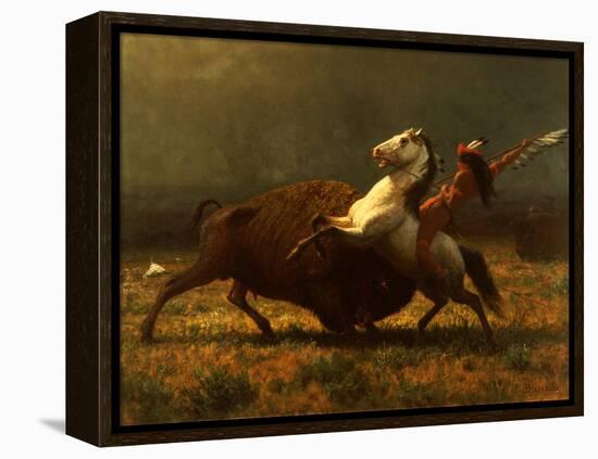 The Last of the Buffalo, C.1888-Albert Bierstadt-Framed Premier Image Canvas