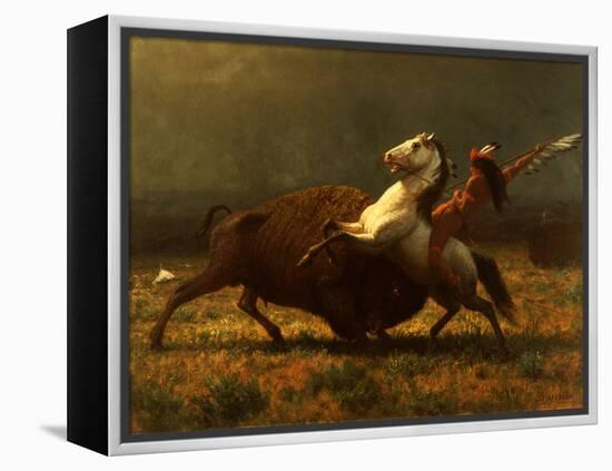 The Last of the Buffalo, C.1888-Albert Bierstadt-Framed Premier Image Canvas