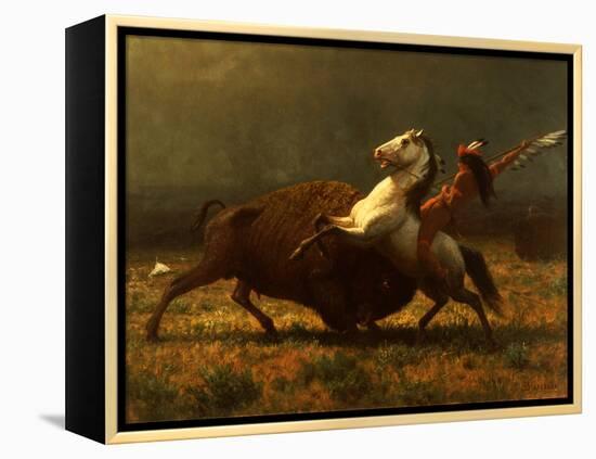 The Last of the Buffalo, C.1888-Albert Bierstadt-Framed Premier Image Canvas