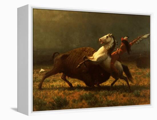 The Last of the Buffalo, C.1888-Albert Bierstadt-Framed Premier Image Canvas