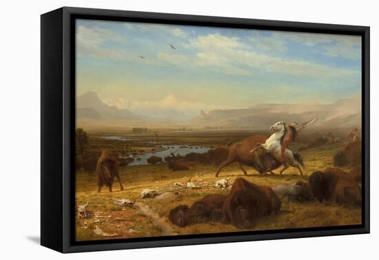 The Last of the Buffalo, c.1888-Albert Bierstadt-Framed Premier Image Canvas