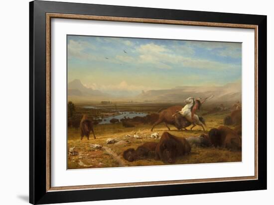The Last of the Buffalo, c.1888-Albert Bierstadt-Framed Giclee Print
