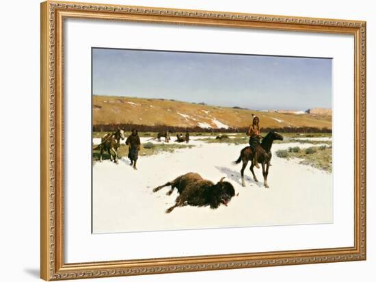 The Last of the Herd, 1906-Henry Francois Farny-Framed Giclee Print