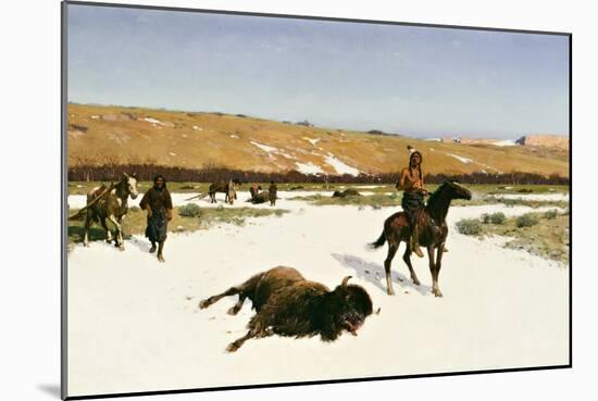 The Last of the Herd, 1906-Henry Francois Farny-Mounted Giclee Print