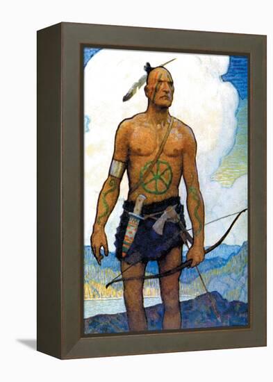 The Last of the Mohicans-Newell Convers Wyeth-Framed Stretched Canvas