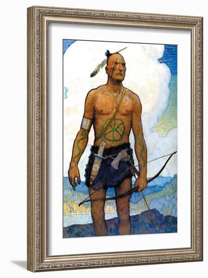 The Last of the Mohicans-Newell Convers Wyeth-Framed Art Print