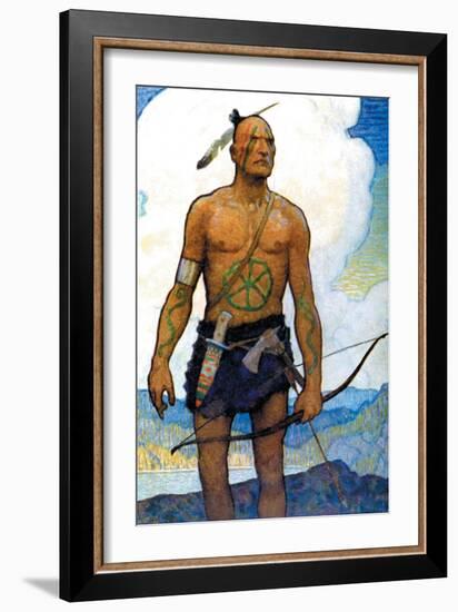 The Last of the Mohicans-Newell Convers Wyeth-Framed Art Print