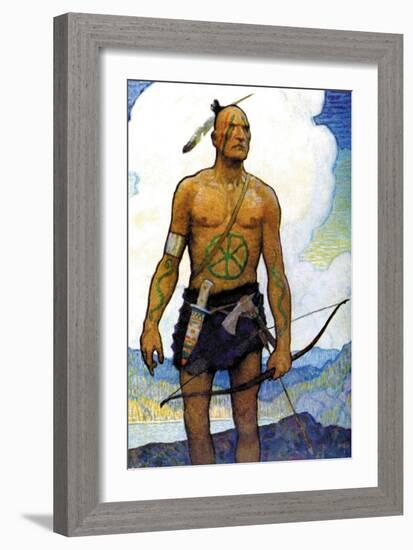 The Last of the Mohicans-Newell Convers Wyeth-Framed Art Print