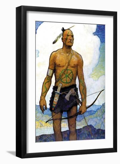 The Last of the Mohicans-Newell Convers Wyeth-Framed Art Print