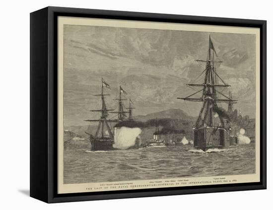 The Last of the Naval Demonstration, Dispersal of the International Fleet, 5 December 1880-William Lionel Wyllie-Framed Premier Image Canvas