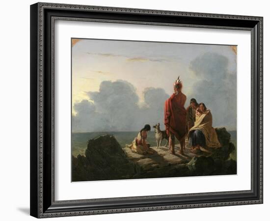 The Last of the Race, 1847 (Oil on Canvas)-Tompkins Harrison Matteson-Framed Giclee Print