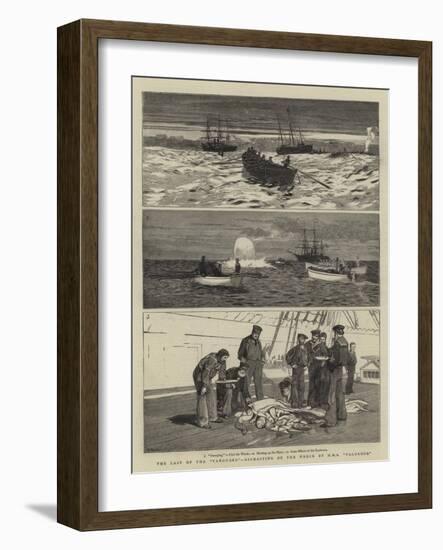 The Last of the Vanguard, Dismasting of the Wreck by HMS Valorous-William Lionel Wyllie-Framed Giclee Print